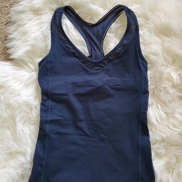 lululemon athletica Tops - Lululemon Navy Blue Tank Top Size 4
